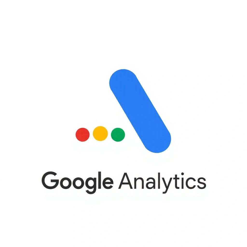 Google Analytics logo and dashboard
