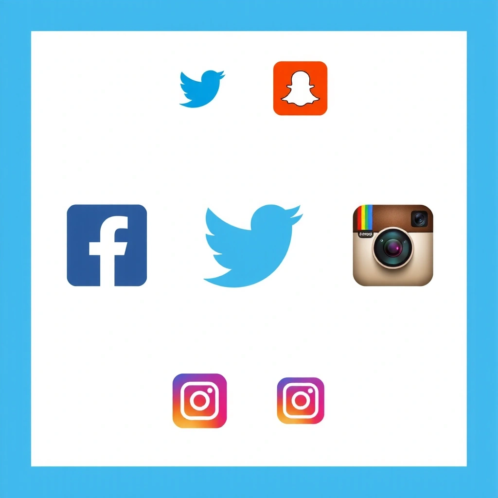Social media icons for Facebook, Twitter, LinkedIn integration